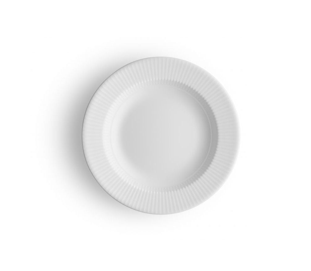 Nova dyb tallerken - 22 cm - hvid
